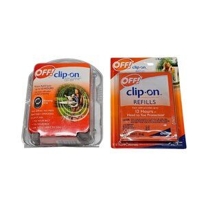 OFF! Clip On Mosquito Repellent Fan & 2-Pack Refill NEW SEALED